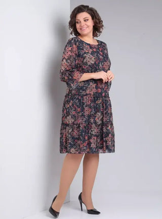 Oriane™ — Elegant floral dress with a timeless style