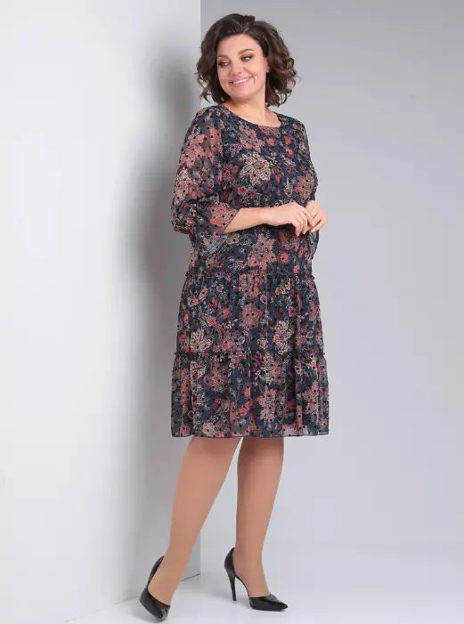 Oriane™ — Elegant floral dress with a timeless style
