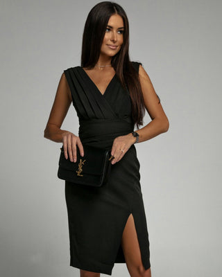 Adrienne™ — Elegant draped dress with a sculpting silhouette
