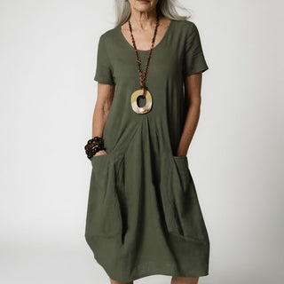 Céline™ — Flowing dress, elegant and flattering to the midriff