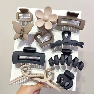 Set of 10 hair clips