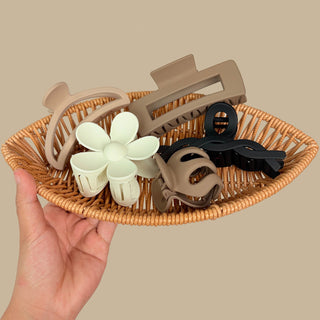 Set of 10 hair clips
