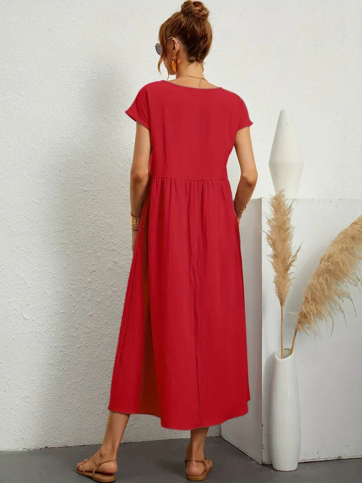 Gabrielle™ — Flowing midi dress, timeless elegance
