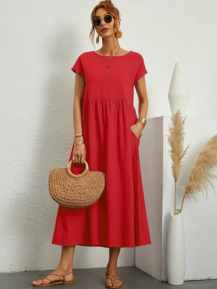 Gabrielle™ — Flowing midi dress, timeless elegance