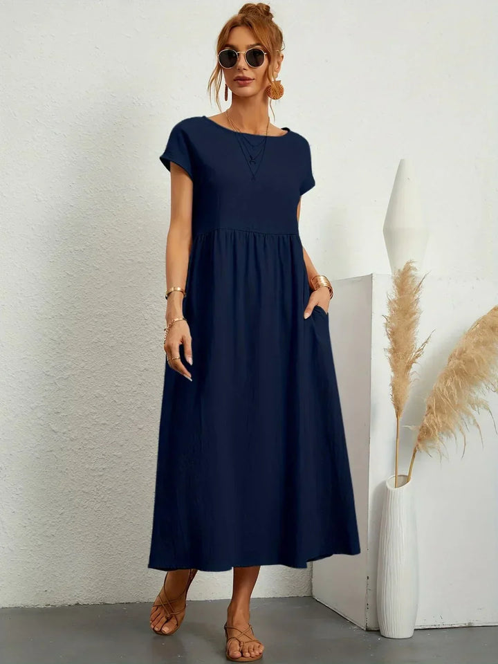 Gabrielle™ — Flowing midi dress, timeless elegance