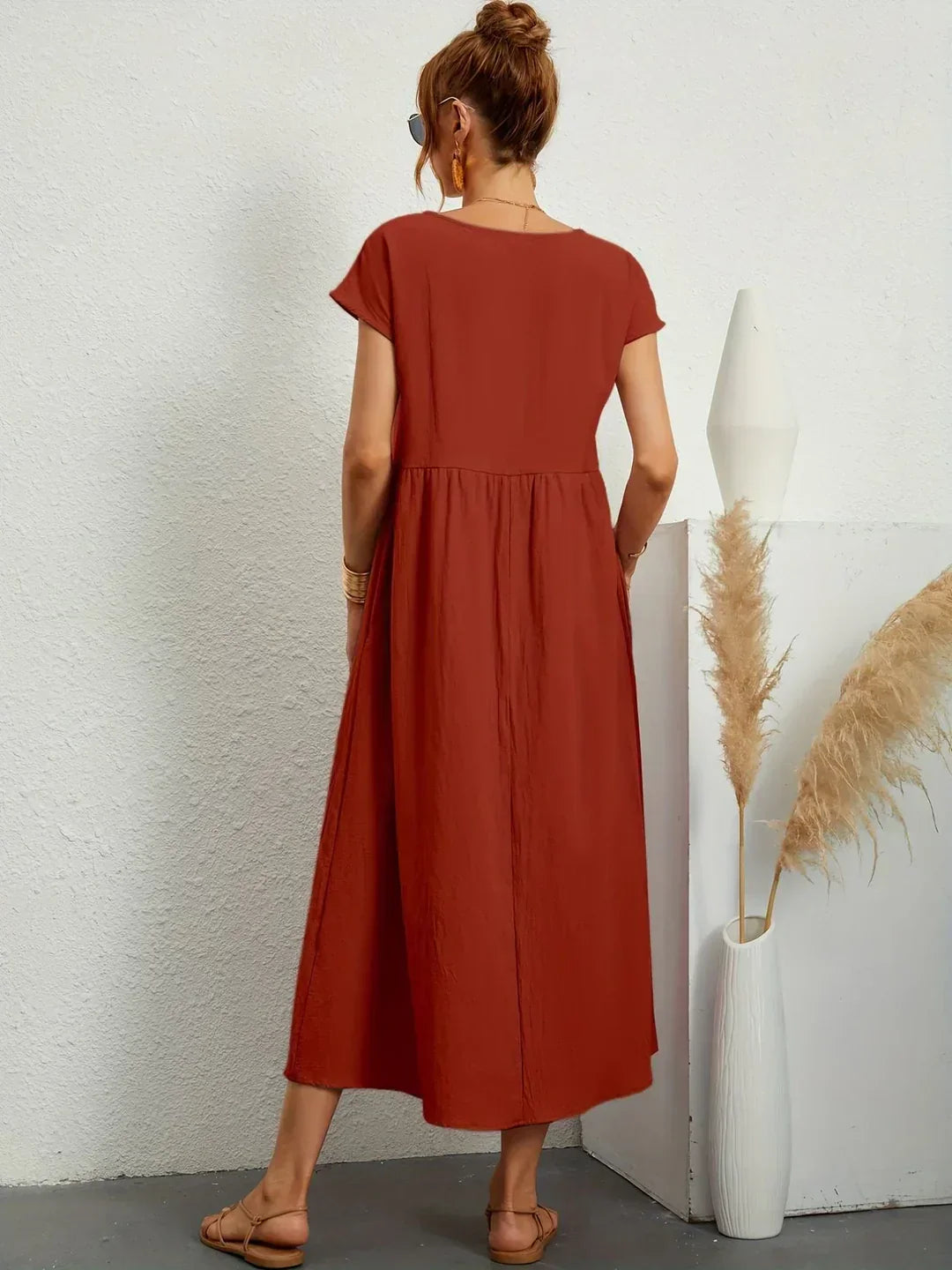 Gabrielle™ — Flowing midi dress, timeless elegance