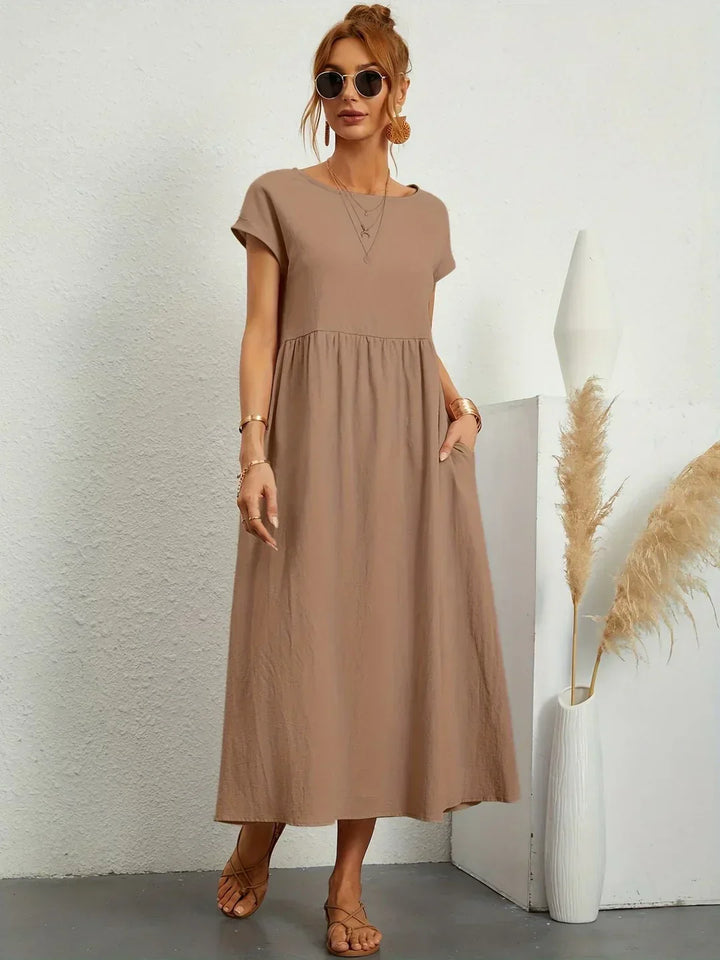 Gabrielle™ — Flowing midi dress, timeless elegance