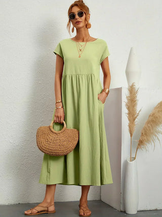 Gabrielle™ — Flowing midi dress, timeless elegance