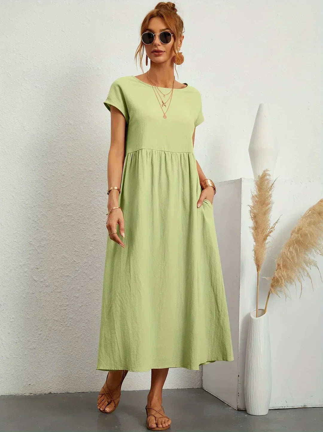 Gabrielle™ — Flowing midi dress, timeless elegance