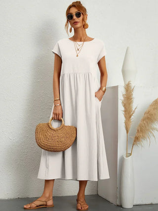 Gabrielle™ — Flowing midi dress, timeless elegance