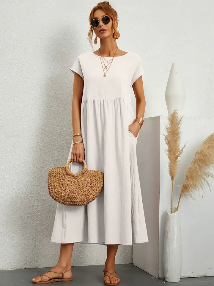 Gabrielle™ — Flowing midi dress, timeless elegance