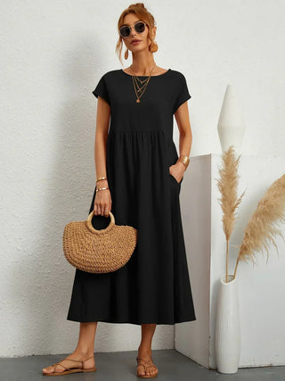 Gabrielle™ — Flowing midi dress, timeless elegance