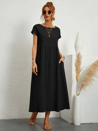Gabrielle™ — Flowing midi dress, timeless elegance