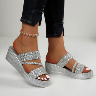 Tresseline™ — Lightweight, colorful braided wedge mule for summer