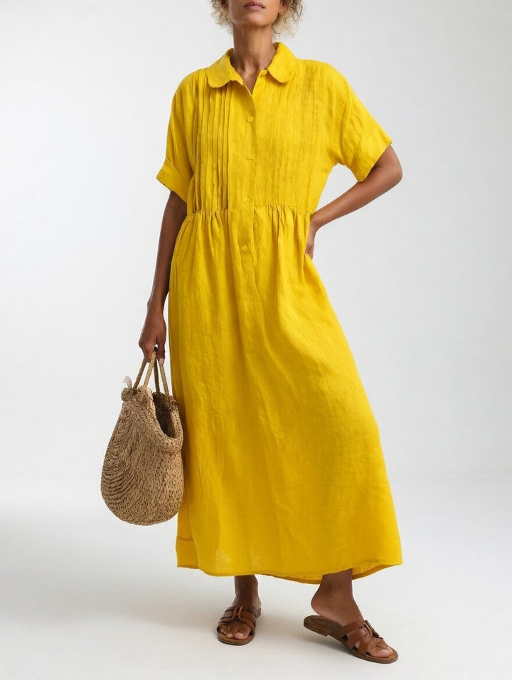 Lysandra™ — Flowy summer shirt dress
