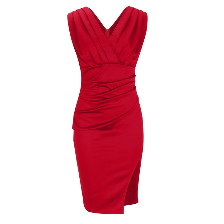 Adrienne™ — Elegant draped dress with a sculpting silhouette