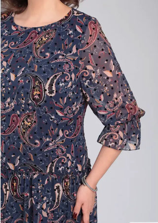 Oriane™ — Elegant floral dress with a timeless style