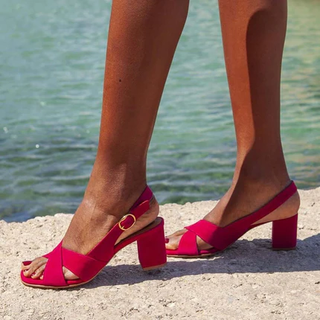 Celestial Summer Block Heel Sandals