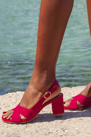 Celestial Summer Block Heel Sandals