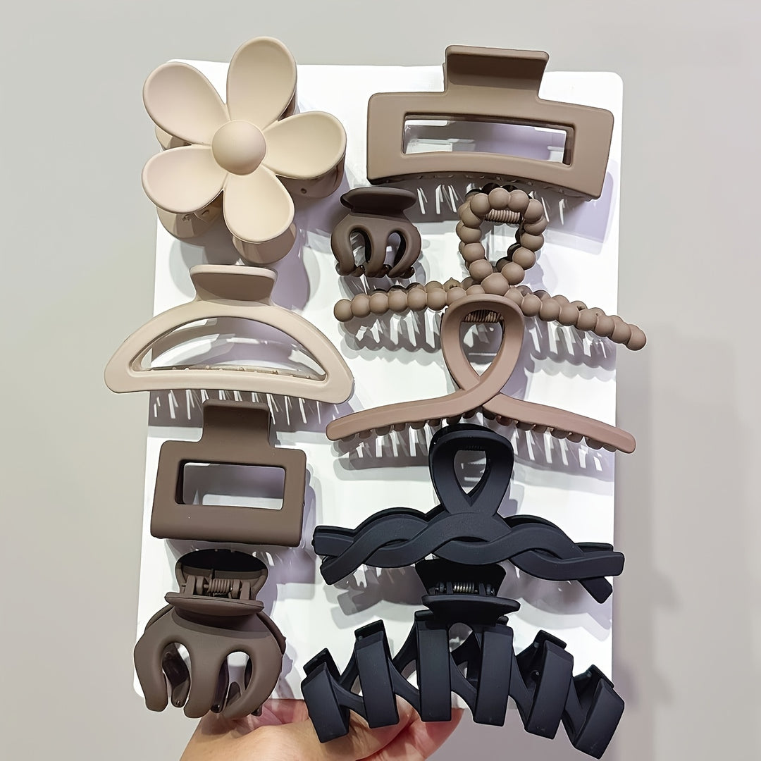 Set of 10 hair clips