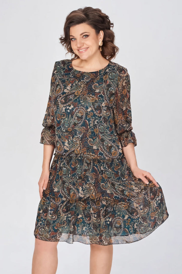 Oriane™ — Elegant floral dress with a timeless style