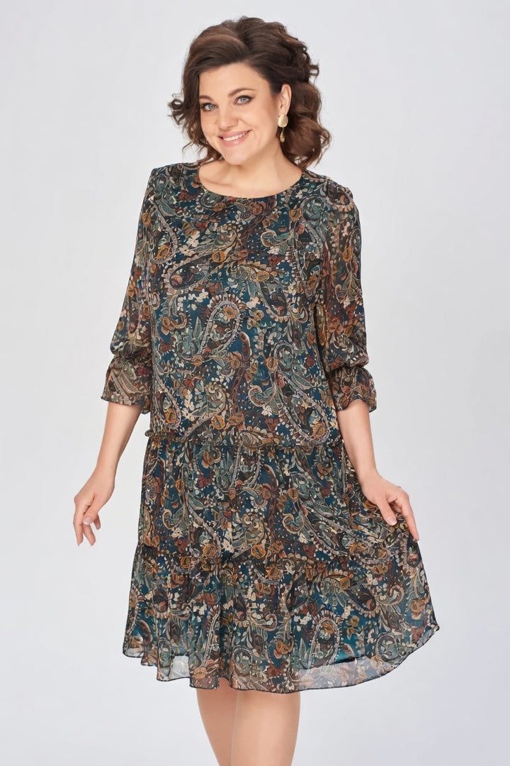 Oriane™ — Elegant floral dress with a timeless style