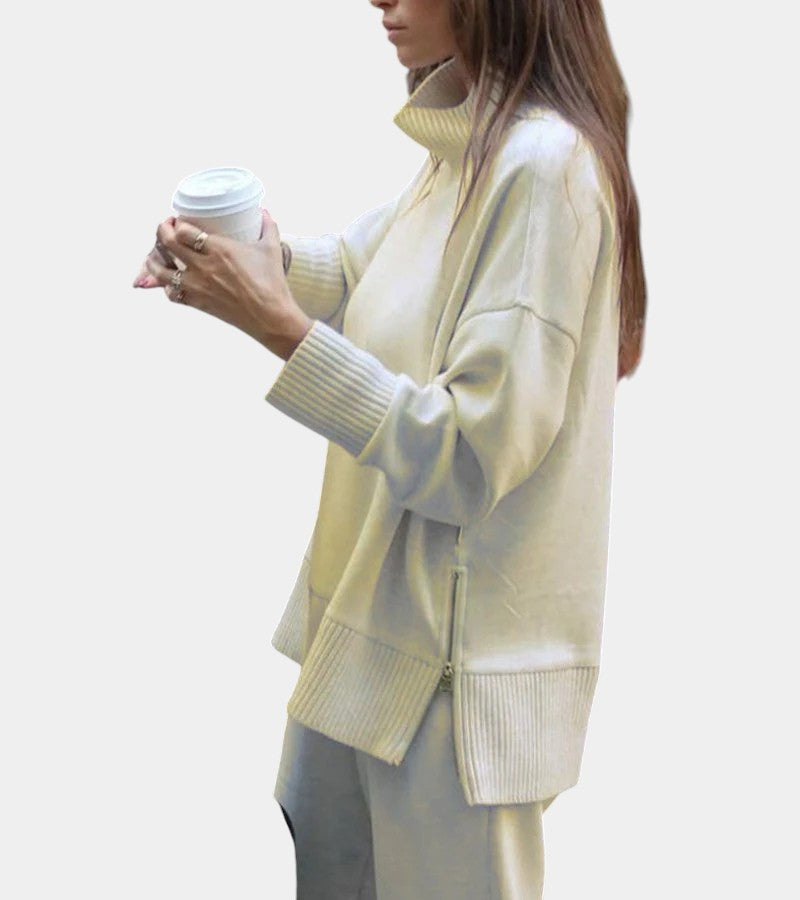 Élodie™ | Two-piece loungewear set: sweater with matching pants