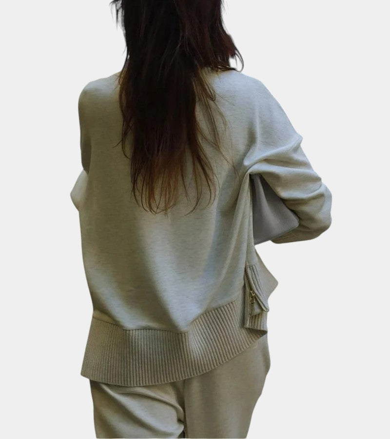 Élodie™ | Two-piece loungewear set: sweater with matching pants