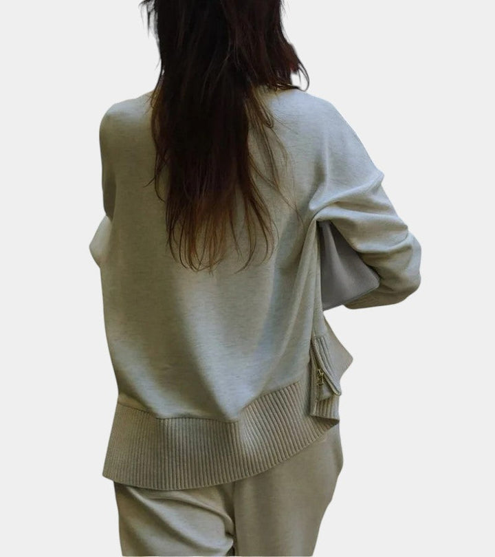 Élodie™ | Two-piece loungewear set: sweater with matching pants