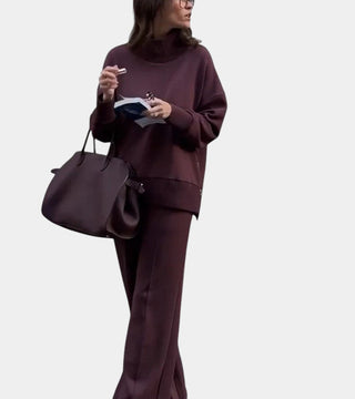 Élodie™ | Two-piece loungewear set: sweater with matching pants