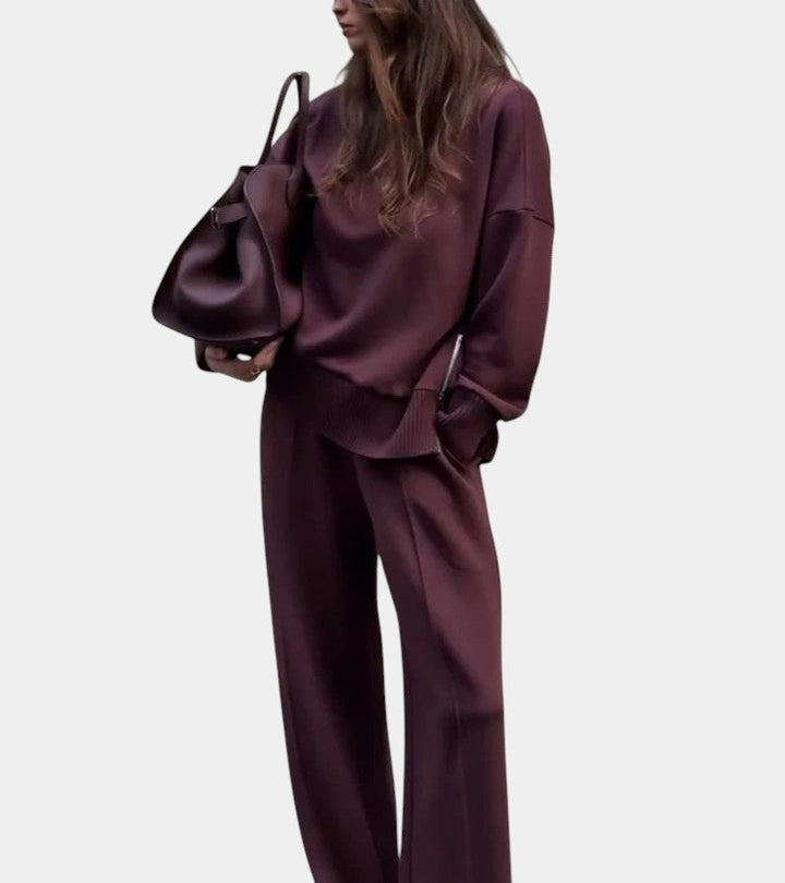 Élodie™ | Two-piece loungewear set: sweater with matching pants