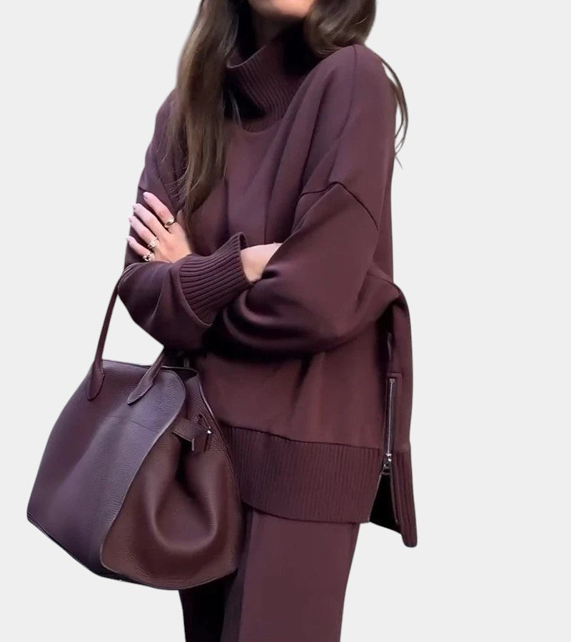 Élodie™ | Two-piece loungewear set: sweater with matching pants